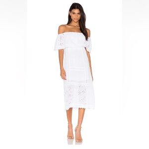 Free People Most Beautiful Cotton Midi Dress Ivory